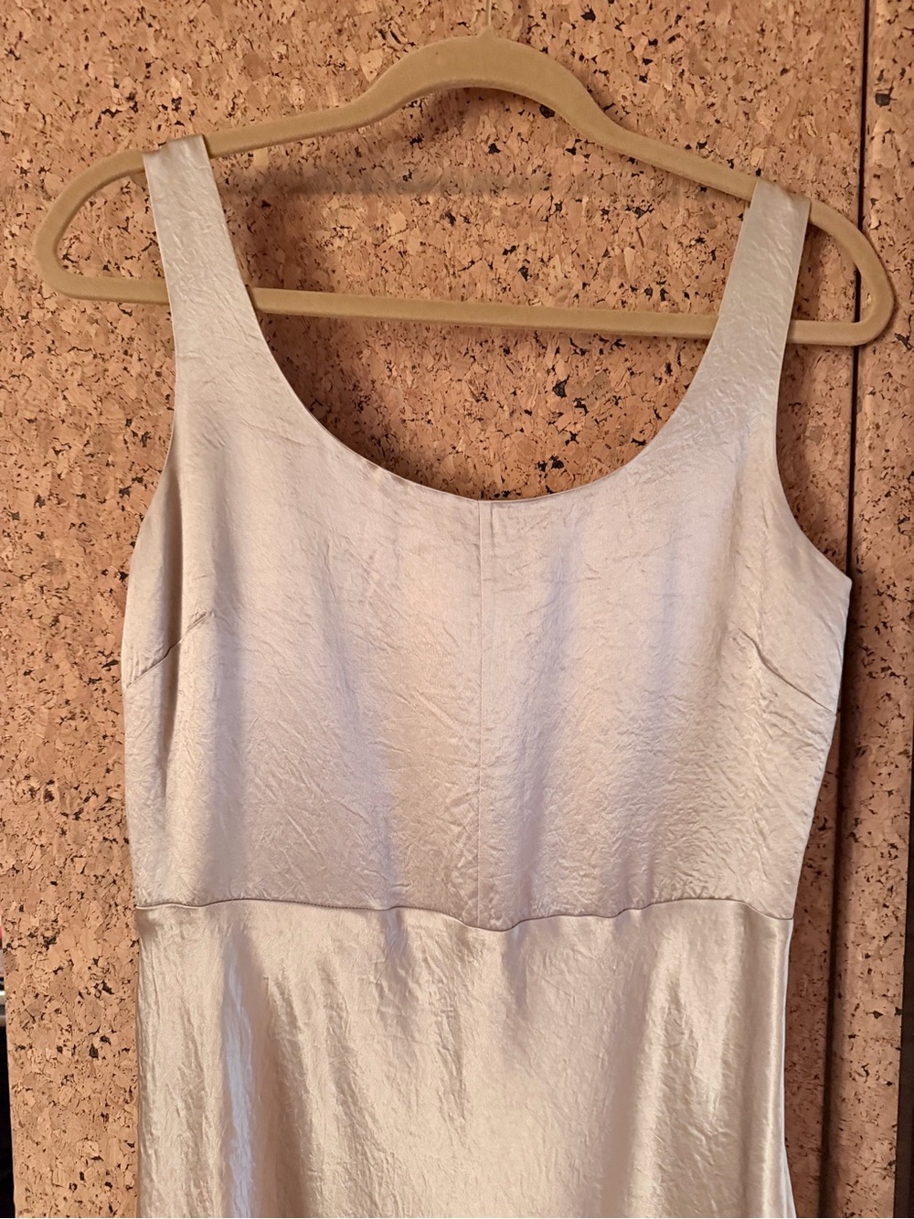 Vince: Golden Satin Elegant Midi Dress Size 4